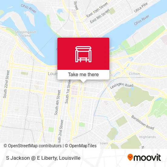 S Jackson @ E Liberty map