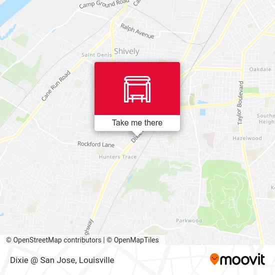 Dixie @ San Jose map