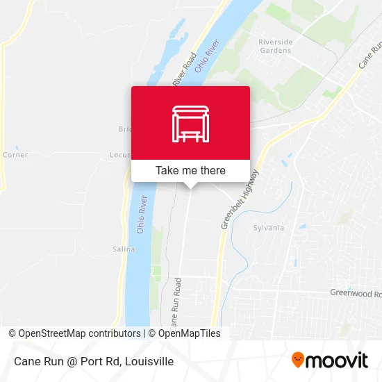 Cane Run @ Port Rd map