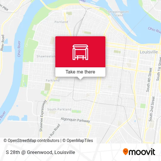 S 28th @ Greenwood map