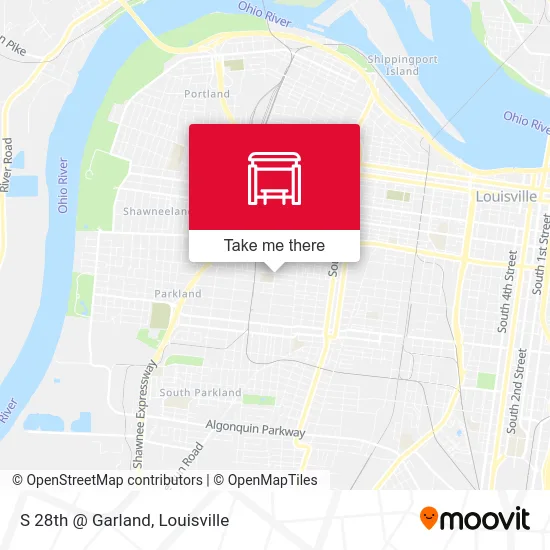 S 28th @ Garland map