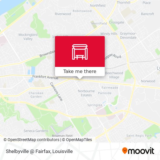 Shelbyville @ Fairfax map