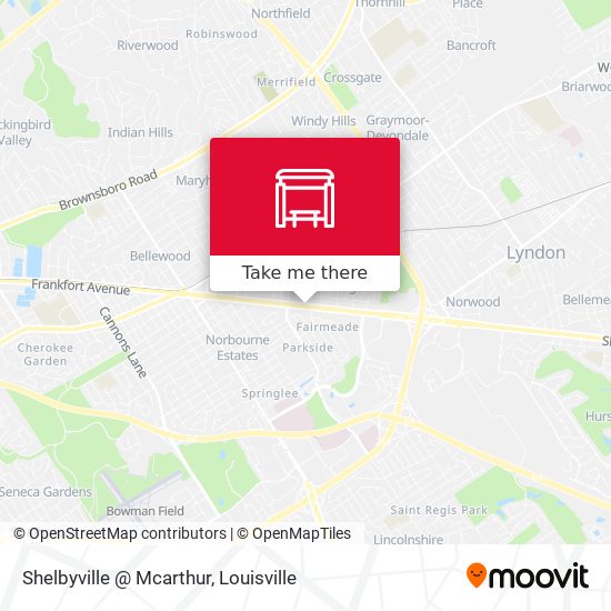 Shelbyville @ Mcarthur map