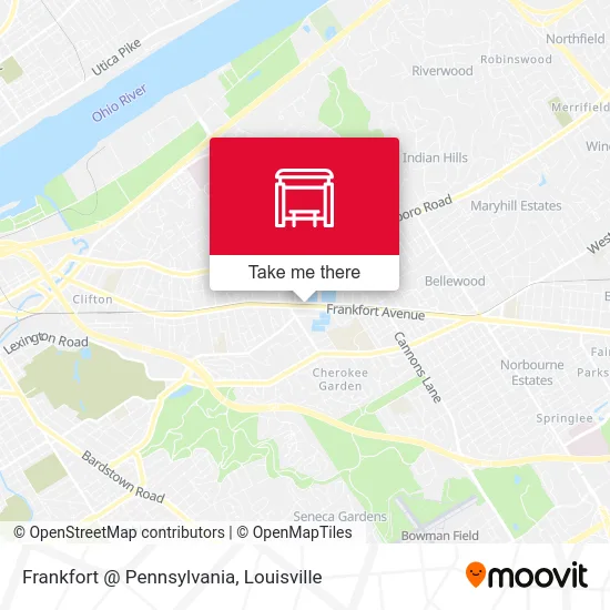 Frankfort @ Pennsylvania map