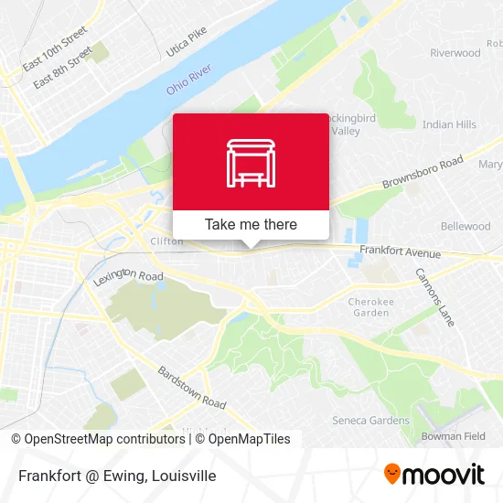 Frankfort @ Ewing map