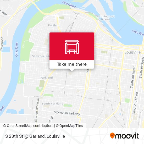 S 28th St @ Garland map
