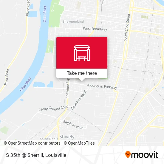 S 35th @ Sherrill map