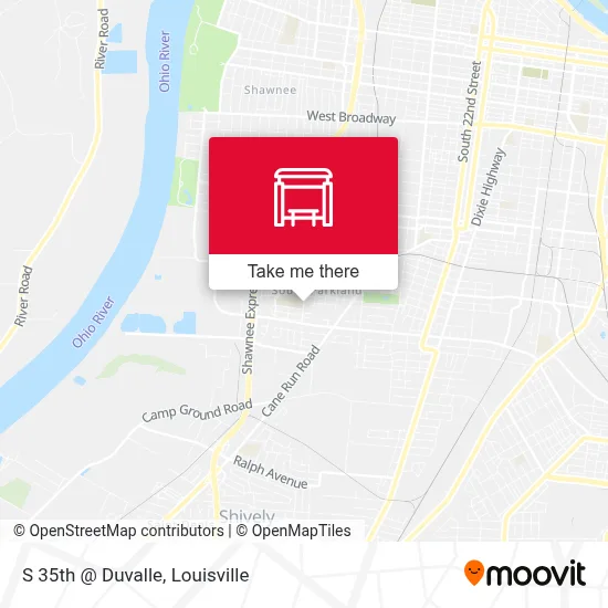 S 35th @ Duvalle map