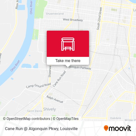 Mapa de Cane Run @ Algonquin Pkwy