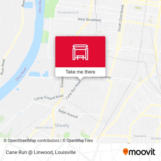 Cane Run @ Linwood map