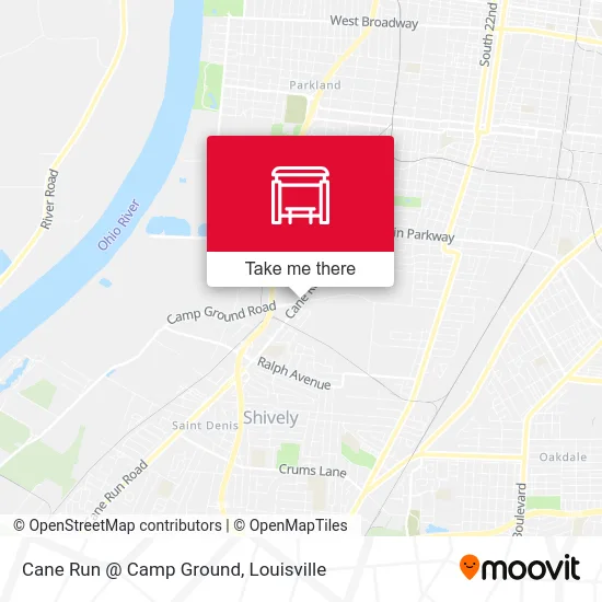 Cane Run @ Camp Ground map