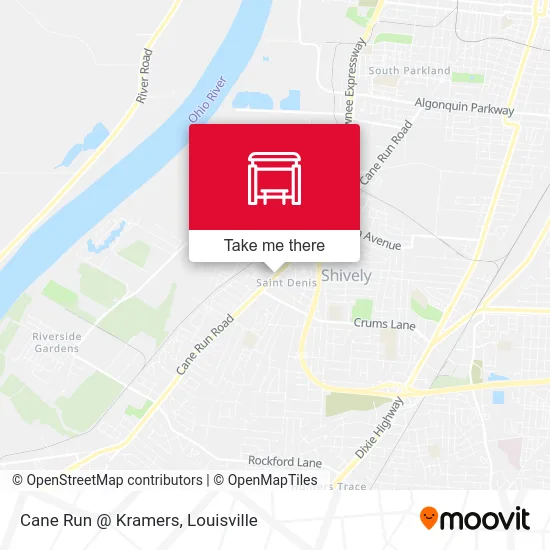 Cane Run @ Kramers map