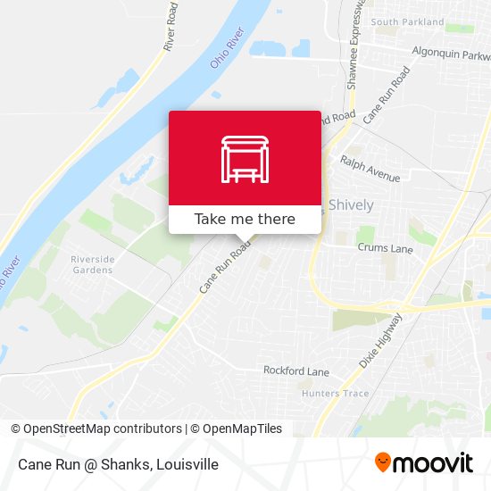 Cane Run @ Shanks map