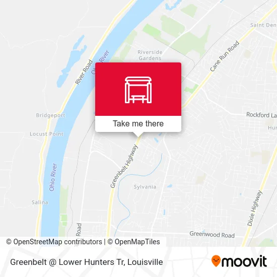 Greenbelt @ Lower Hunters Tr map