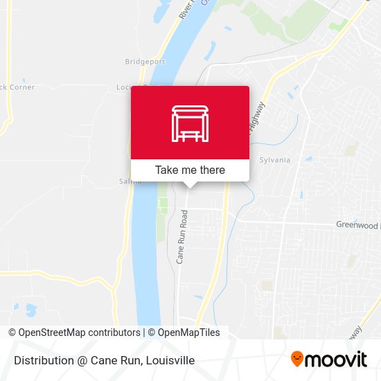 Distribution @ Cane Run map