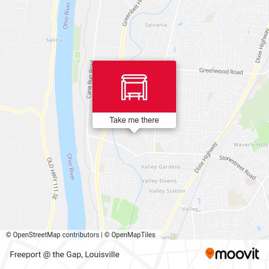 Mapa de Freeport @ the Gap