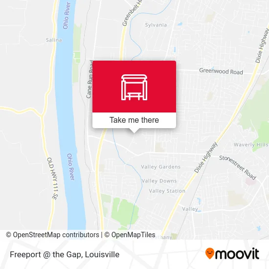 Freeport @ the Gap map