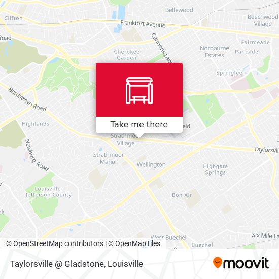 Taylorsville @ Gladstone map