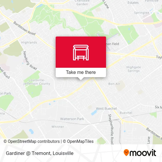 Gardiner @ Tremont map