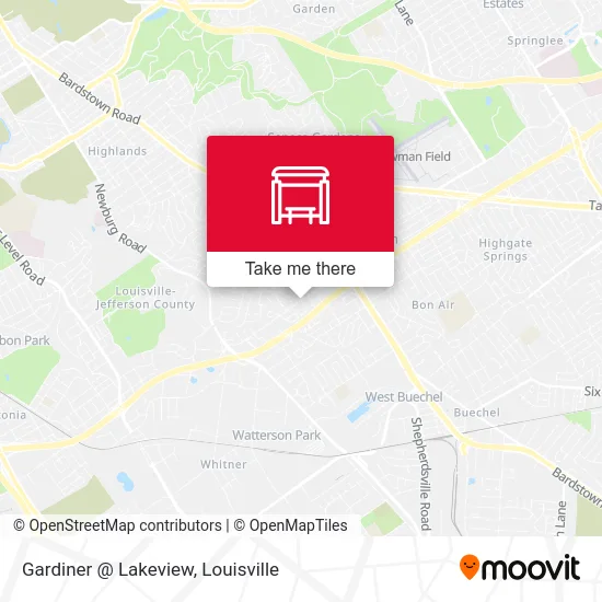 Gardiner @ Lakeview map