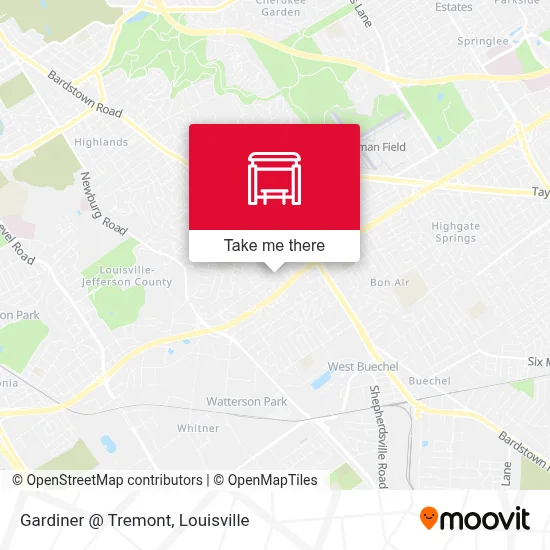 Gardiner @ Tremont map