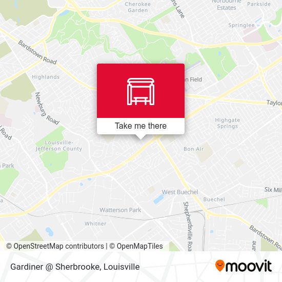 Gardiner @ Sherbrooke map