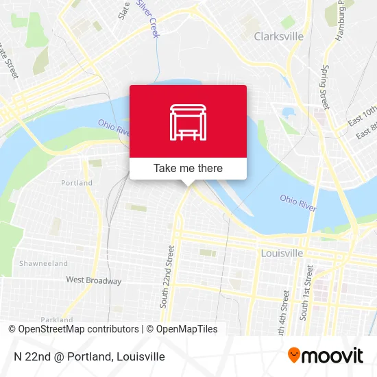 N 22nd @ Portland map