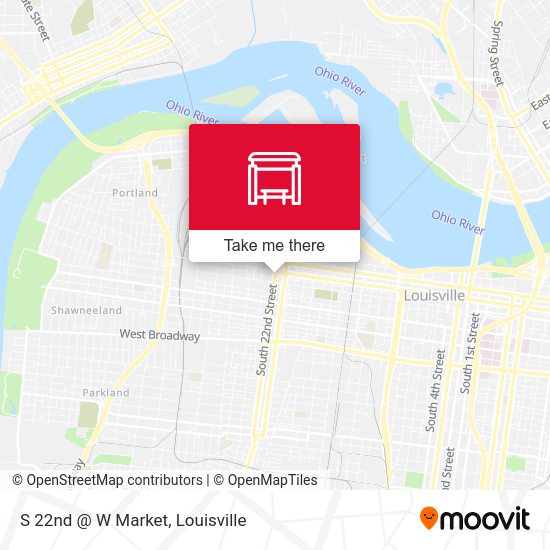 Mapa de S 22nd @ W Market