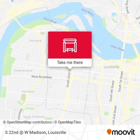 S 22nd @ W Madison map