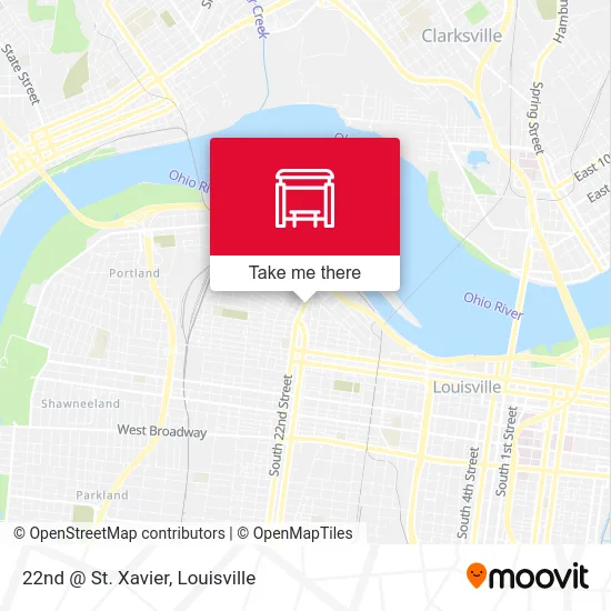 22nd @ St. Xavier map