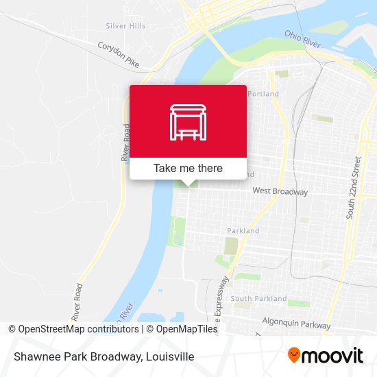 Shawnee Park  Broadway map