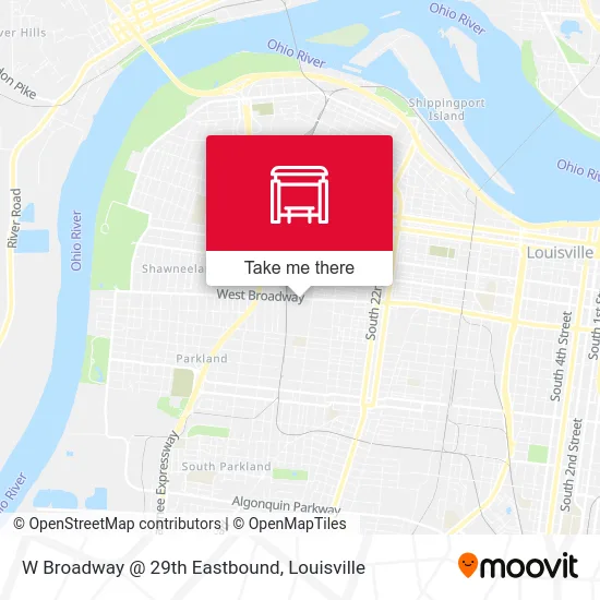 Mapa de W Broadway @ 29th Eastbound