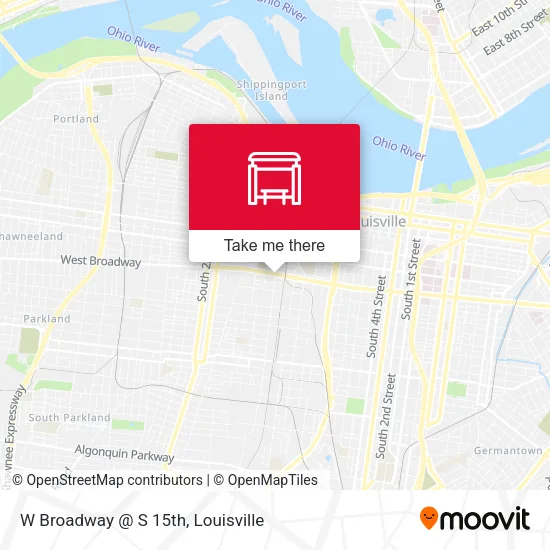 Mapa de W Broadway @ S 15th