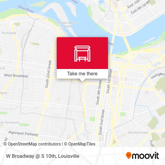 Mapa de W Broadway @ S 10th