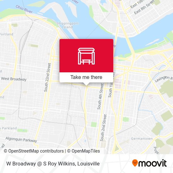 W Broadway @ S Roy Wilkins map