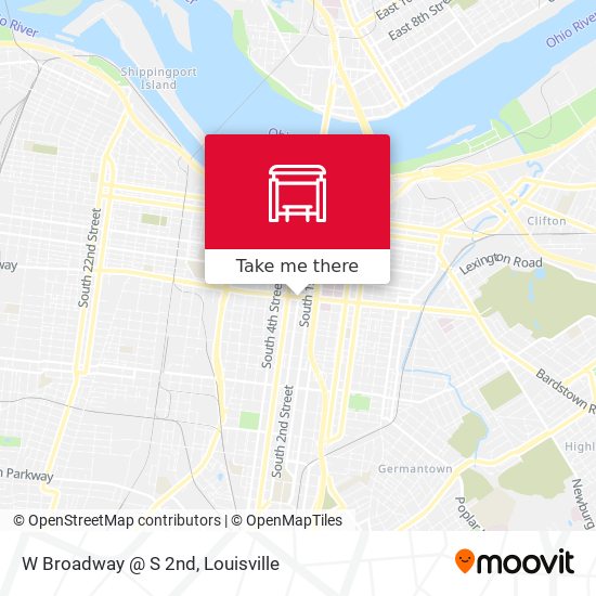 Mapa de W Broadway @ S 2nd