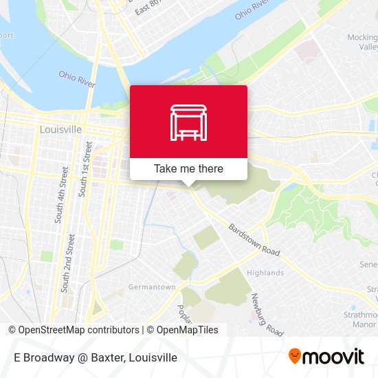 Mapa de E Broadway @ Baxter