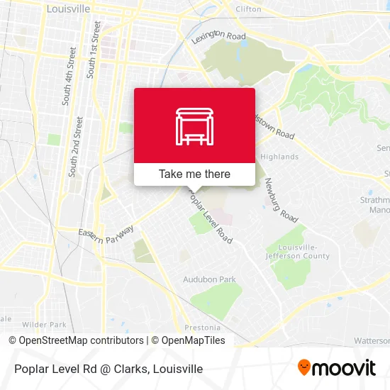 Poplar Level Rd @ Clarks map