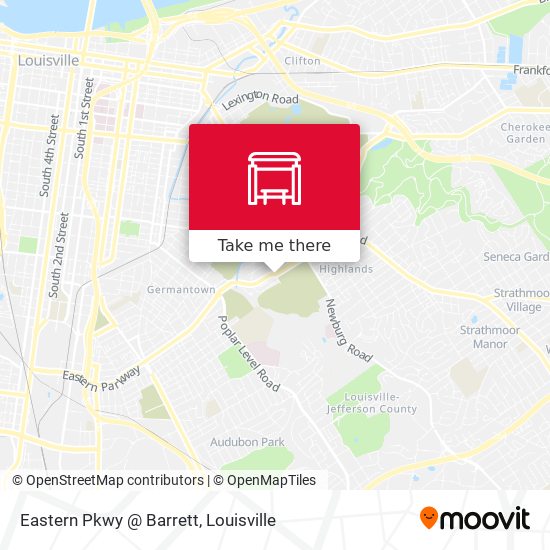 Eastern Pkwy @ Barrett map