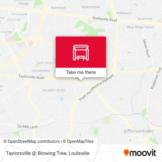 Taylorsville @ Blowing Tree map