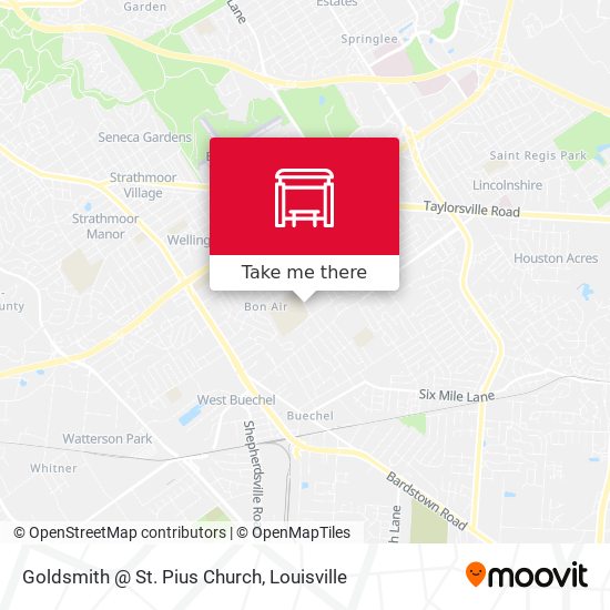 Goldsmith @ St. Pius Church map