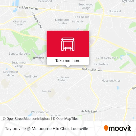 Taylorsville @ Melbourne Hts Chur map