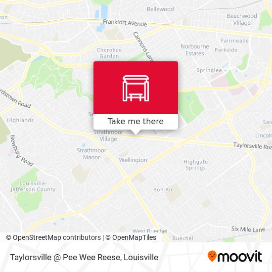 Taylorsville @ Pee Wee Reese map