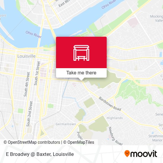 Mapa de E Broadwy @ Baxter