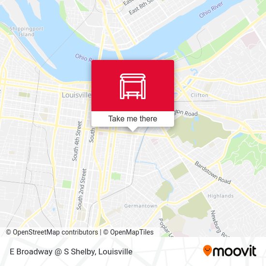 Mapa de E Broadway @ S Shelby