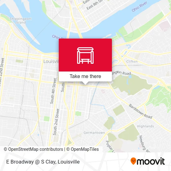 E Broadway @ S Clay map
