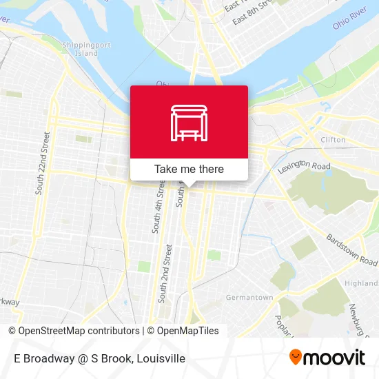 E Broadway @ S Brook map