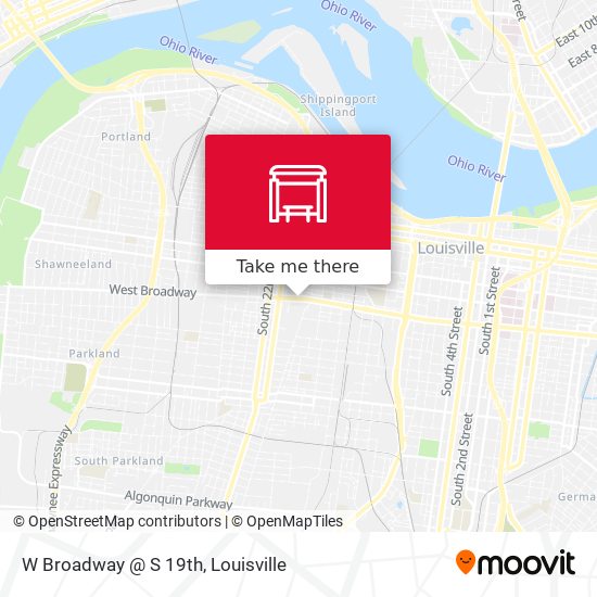 Mapa de W Broadway @ S 19th