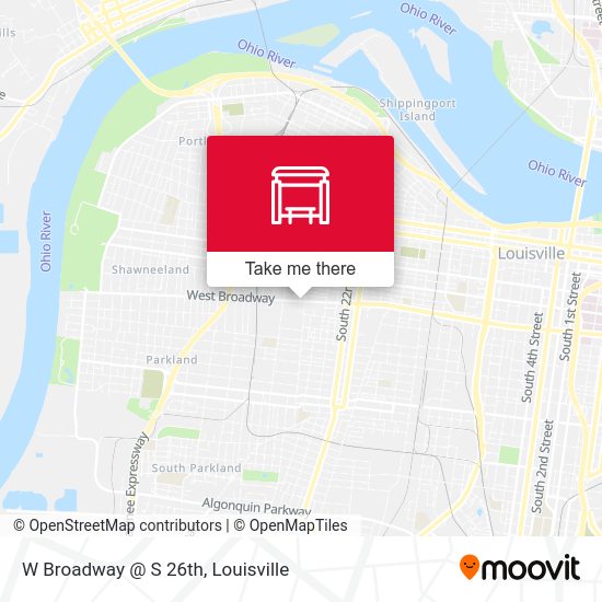 Mapa de W Broadway @ S 26th