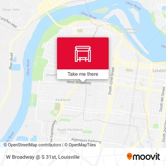 Mapa de W Broadway @ S 31st